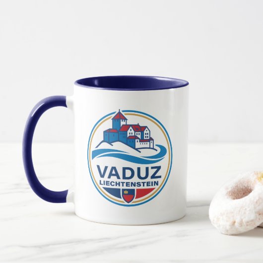 Vaduz Liechtenstein Europa Tasse (Mit Donut)