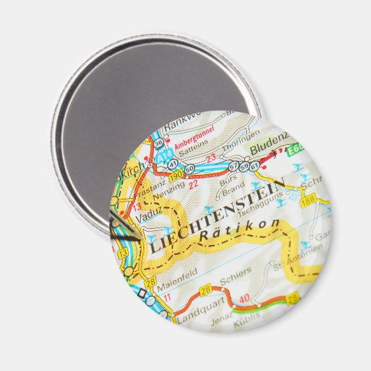 Vaduz, Liechtenstein Magnet (Vorderseite/Rückseite)