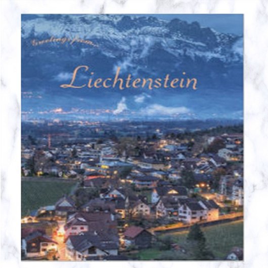 Vaduz Liechtenstein Postkarte