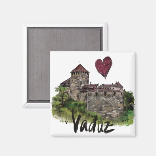 Vaduz Magnet (Vorderseite/Rückseite)
