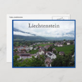 Vaduz Stadliechtenstein Postkarte (Vorne/Hinten)