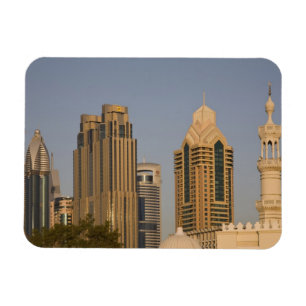 VAE, Dubai. Minarett einer Moschee in Al Wasl, mit Magnet