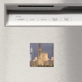 VAE, Dubai. Moschee am Abend mit Burj al Arab Magnet (In Situ (Geschirrspüler))