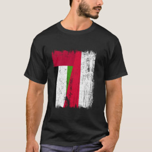VAE Polen Halbfahne Vereinigte Arabische Emirate P T-Shirt