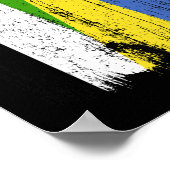 VAE Ukraine Halbflagge Emirati ukrainisches Erbe Poster (Ecke)