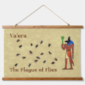 Va'era - die Seuche der Fliegen Wandteppich Mit Holzrahmen (Vorne)