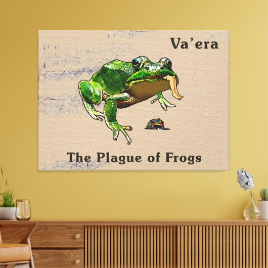 Va'era - Frösche Leinwanddruck (Insitu (Wohnzimmer))