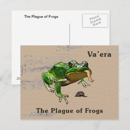 Va'era - Frösche Postkarte (Vorne/Hinten)