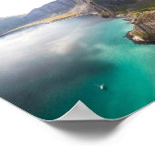 Vaeroy Lofoten Cliff Foto Poster (Ecke)