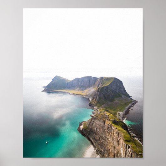 Vaeroy Lofoten Cliff Foto Poster (Vorne)
