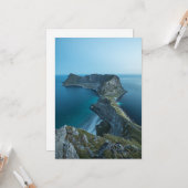 Vaeroya Lofoten Inseln Karte (Vorderseite/Rückseite Beispiel)