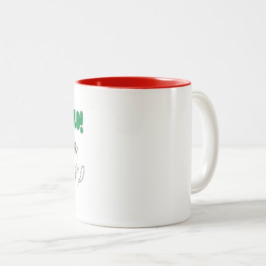 Vaffanculo vor meinem morgendlichen Kaffee - lusti Zweifarbige Tasse (VorderseiteRechts)