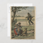 Vagabond ist eine Landschaftsstörung Postkarte (Vorne/Hinten)