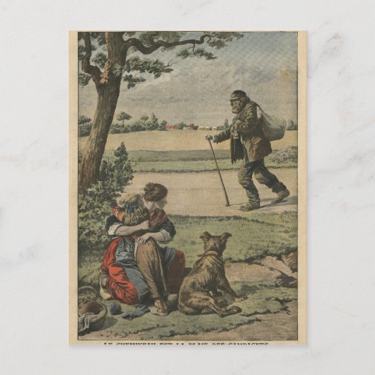 Vagabond ist eine Landschaftsstörung Postkarte (Vorderseite)