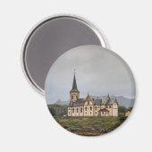 Vagan Church - Lofoten Islands Magnet (Vorderseite/Rückseite)