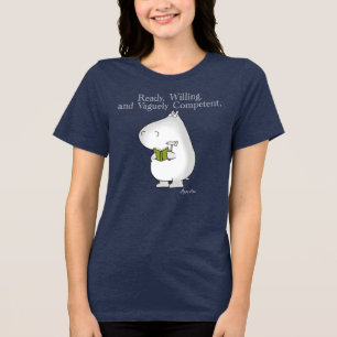 Vage kompetent Hippo von Sandra Boynton Tri-Blend Shirt