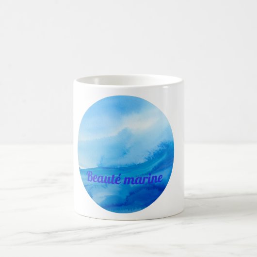 Vage marine Schönheit Kaffeetasse (Mittel)