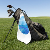 Vage Meeres Schönheit Golfhandtuch (Gras)