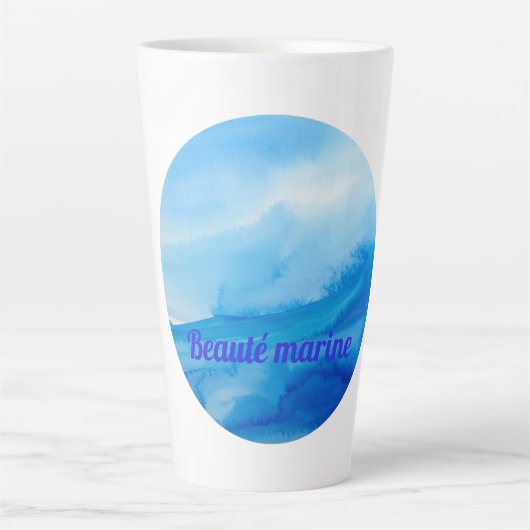 Vage Meeres Schönheit Milchtasse (Vorderseite)