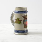 VaGT "Doppellogo Stein " Bierglas (Vorderseite Links)