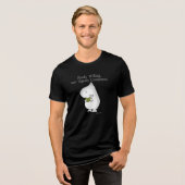 Vaguely Competent Hippo by Sandra Boynton T-Shirt Tri-Blend Shirt (Vorderseite voll)