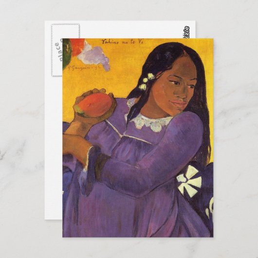 'Vahine No Te Vi' - Paul Gauguin Postcard Postkarte (Vorne/Hinten)