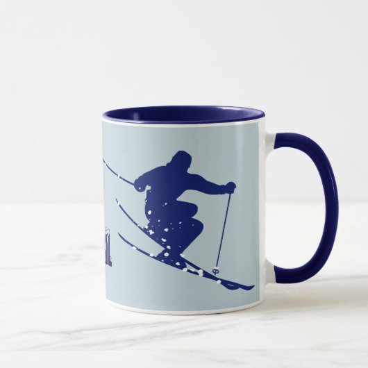 Vail Blue Skier Tasse (Rechts)