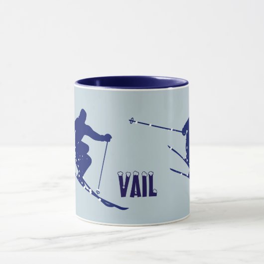 Vail Blue Skier Tasse (Zentrum)