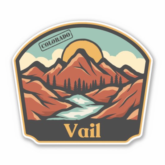 Vail, Colorado-Aufkleber Aufkleber (Vorderseite)