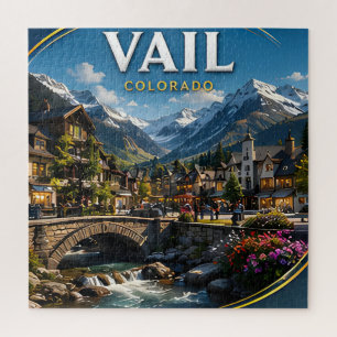 Vail Colorado Bergdorf Szene Puzzle