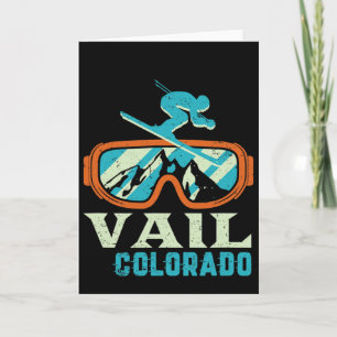 Vail Colorado Bergsee-Zauber Vintages Langlaufen u Karte