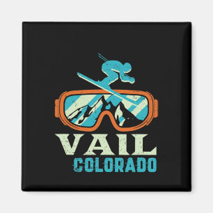 Vail Colorado Bergsee-Zauber Vintages Langlaufen u Magnet