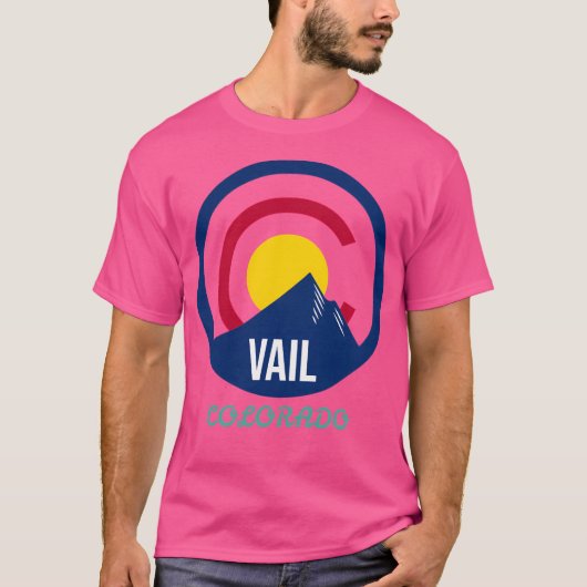 Vail Colorado Flag Active T-Shirt (Vorderseite)