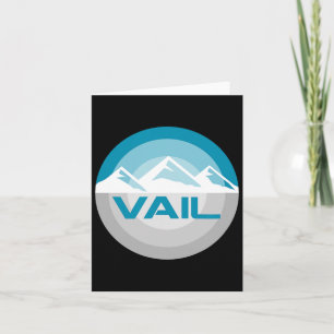 Vail Colorado Grafik Vintages Snowboarden Skifahre Karte