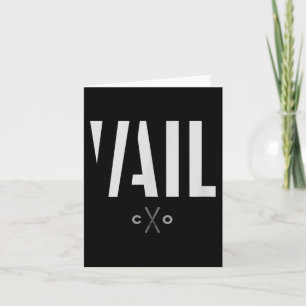 Vail Colorado Graphic Ski Karte
