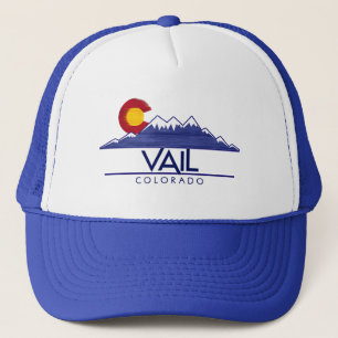 Vail Colorado Holzhut Berge Truckerkappe