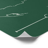 Vail Colorado Karte Poster Mountain Edition Minima (Ecke)