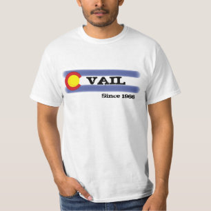 Vail Colorado lokaler Flaggenwert T-Shirt
