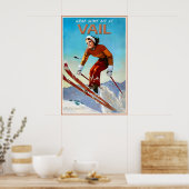 Vail Colorado Marilyn Monroe Schnee Ski Winter Poster (Küche)
