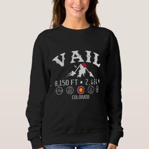 Vail Colorado Minimalistische Souvenirs Sweatshirt