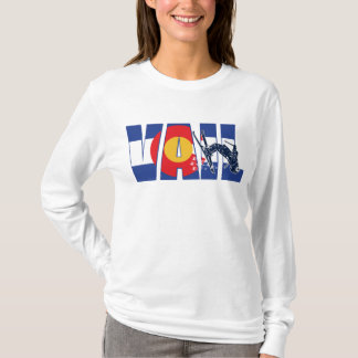Vail Colorado mit Colorado Flag und Skier T-Shirt