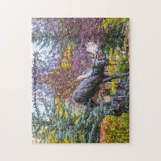 Vail Colorado Moose Statue. Puzzle (Vertikal)