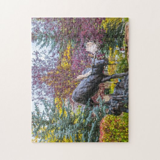 Vail Colorado Moose Statue. Puzzle (Vertikal)