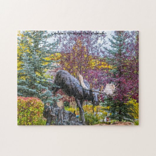Vail Colorado Moose Statue. Puzzle (Horizontal)