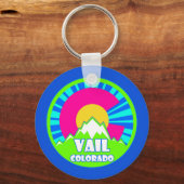 Vail Colorado Neonberge Schlüsselanhänger (Vorderseite)