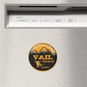 Vail Colorado Orange-Snowboard-Kunstmagnet Magnet (In Situ (Geschirrspüler))