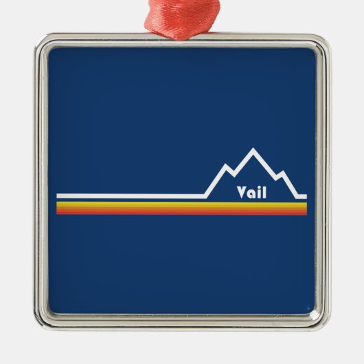 Vail, Colorado Ornament Aus Metall (Vorne)