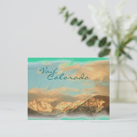 Vail Colorado Postkarte (Stehend Vorderseite)