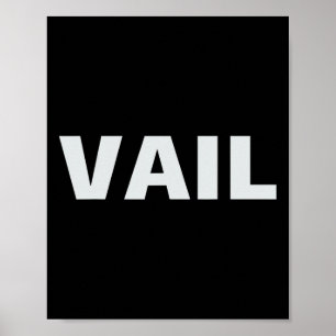 Vail Colorado - Rocky Mountain Skifahren und Snowb Poster