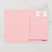 Vail Colorado Rosa thematischer Berg Postkarte (Rückseite)